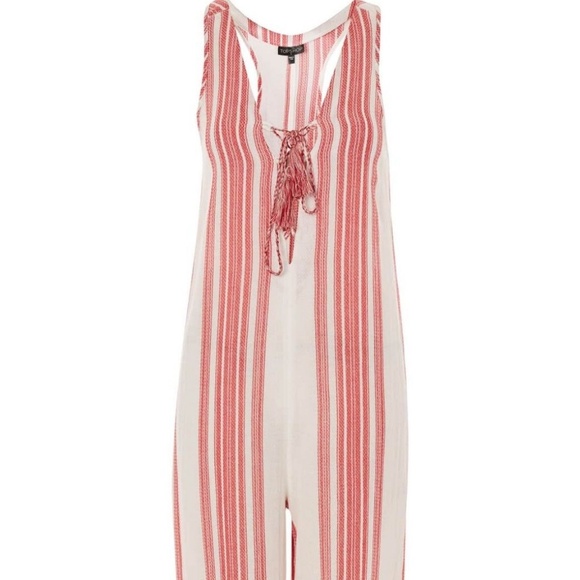 topshop green jacquard jumpsuit